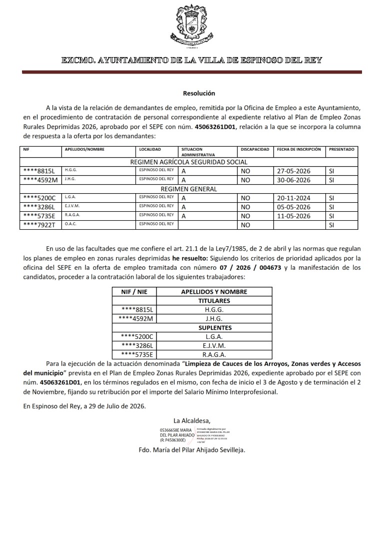 Modelo Acta selección trabajadores PEZRD 2026 001